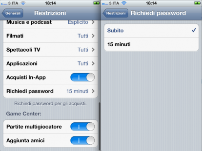 iOS 5: come farsi richiedere la password ad ogni nuovo acquisto – Guida