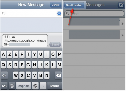 Send My Location iPhone