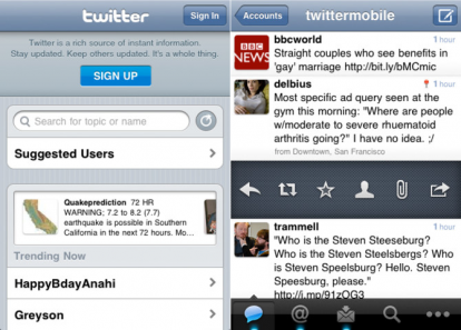 Twitter: nuovo importante aggiornamento in attesa del rilascio di iOS 5