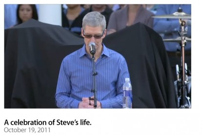 Le celebrazioni in onore di Steve Jobs disponibili in un video sul sito Apple