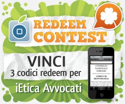 CONTEST: vinci 3 codici redeem per iEtica Avvocati [VINCITORI]