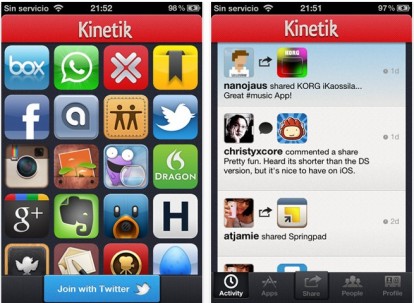 Kinetik, lo strumento per condividere le tue app preferite