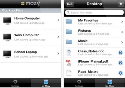 Mozy, il servizio di storage online disponibile anche su iPhone