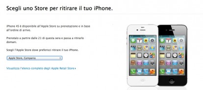 Apple ha attivato il prenota e ritira per l’iPhone 4S, ma non ci sono dispositivi disponibili!