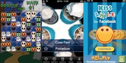 iPhoneItalia Quick Review: Scary Match, Sos Cane, Kiss Or Smile for Facebook