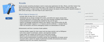 Apple rilscia Xcode 4.2 con SDK per Lion e iOS 5