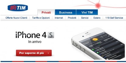 Anche TIM e Vodafone ufficializzano l’arrivo dell’iPhone 4S
