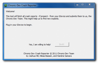 Il Chronic-Dev Team rilascia CDevReporter anche su Cydia