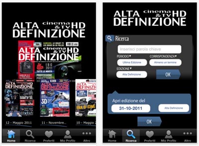 Alta Definizion Cinema & TV HD: la rivista digitale per iOS