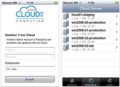 Aruba Cloud Computing: per visualizzare le informazioni dei propri data center e amministrare i propri Cloud Server!