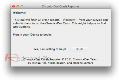 Il Chronic Dev Team rilascia il “Crash Reporter”: installalo se vuoi aiutare la comunità hacker a trovare gli exploit per il jailbreak untethered!