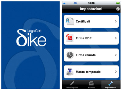 InfoCert Dike: firma digitale di documenti elettronici senza l’ausilio di smartcard fisiche, naturalmente da iPhone!