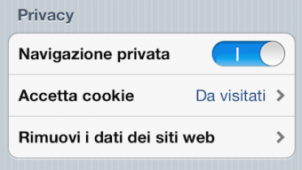 Un toggle per SBSettings permette di attivare e disattivare la modalità di navigazione privata in Safari – Cydia