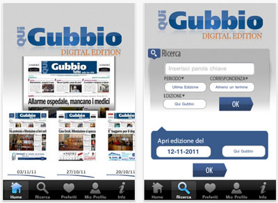 Qui Gubbio Edicola Digitale: l’omonimo quotidiano locale in versione iPhone!