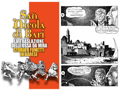 San Nicola – Storia a fumetti in Barese, la traslazione delle ossa da Mira a Bari in un’applicazione-fumetto