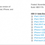 Apple invia la prima beta di iOS 5.1 agli sviluppatori!