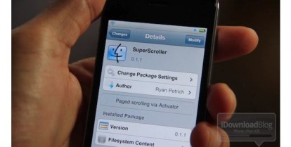 SuperScroller, muoviti rapidamente all’interno della pagine grazie ad un’azione di Activator – Cydia