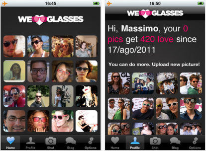 Weloveglasses.com diventa app per iPhone