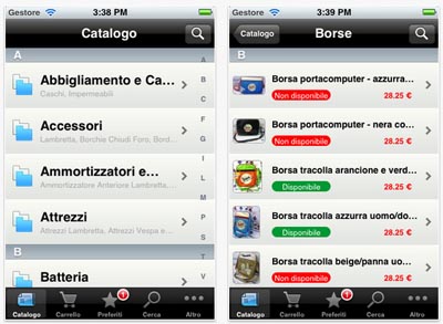Ww La Vespa Due: l’applicazione che consente di trovare e acquistare ricambi per Vespa e Lambretta direttamente da iPhone!