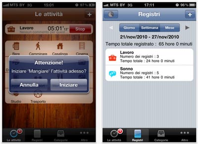 aTimeLogger: l’app per tener traccia delle attività quotidiane mediante iPhone!