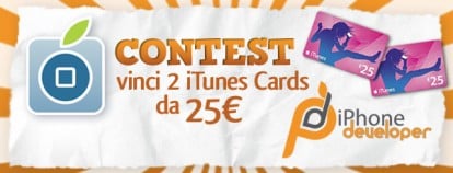 CONTEST iPhoneDeveloper: vinci due iTunes Cards da 25 € [VINCITORI]