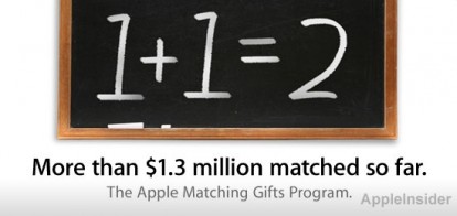 Oltre 2 milioni di dollari donati in beneficenza da Apple in soli 2 mesi