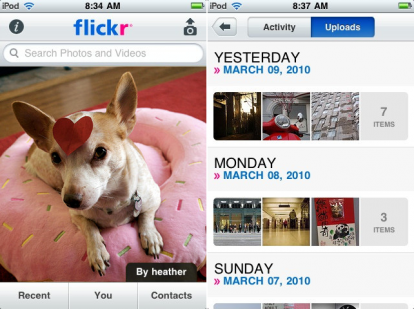 Flickr, l’applicazione ufficiale, si aggiorna alla versione 1.4.3