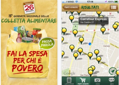 Giornata Nazionale della Colletta Alimentare 2011, l’app ufficiale su App Store