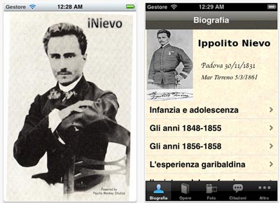 iNievo: la prima applicazione monografica di critica letteraria, in questo caso dedicata a Ippolito Nievo!
