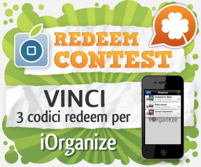 CONTEST: vinci 3 codici redeem per iOrganize [VINCITORI]