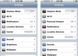 Come far apparire il menu Hotspot su iPhone iOS 5