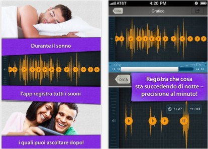 Registratore Suoni del Sonno, un’app per monitorare cosa succede mentre dormi