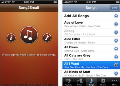Song2Email, l’app che ti consente di inviare un brano musicale via email