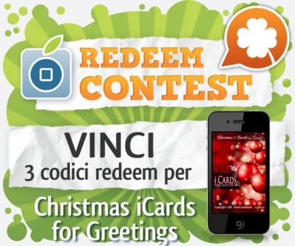 CONTEST: vinci 3 codici redeem per Christmas iCards for Greetings [VINCITORI]