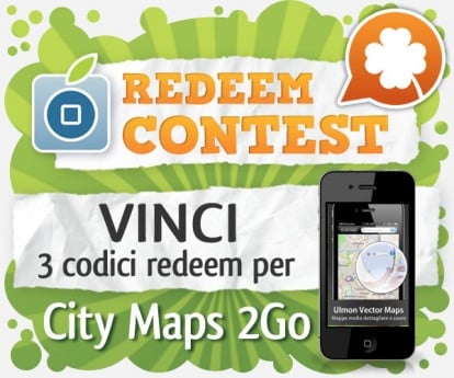 CONTEST: vinci 3 codici redeem per City Maps 2Go [VINCITORI]