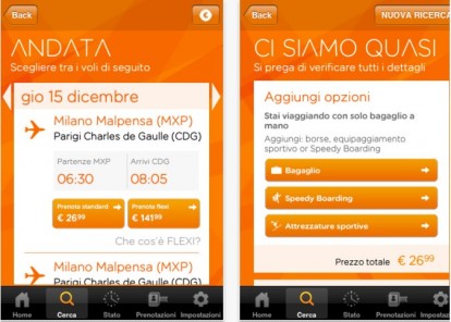 easyJet Mobile, l’app per prenotare i voli EasyJet tramite iPhone