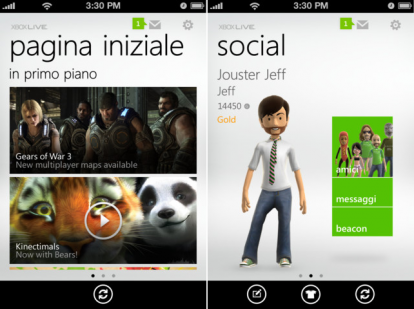 My Xbox Live, l’applicazione ufficiale dedicata ad Xbox LIVE, arriva su App Store!