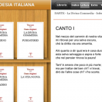 Poesia italiana, una raccolta di testi classici della poesia italiana proposta da Treccani