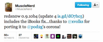 Redsn0w si aggiorna con il bug fix di iBooks