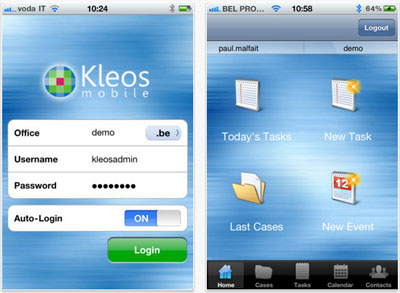 Disponibile su App Store “Kleos Mobile”