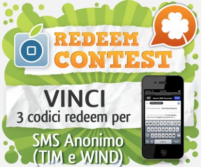 CONTEST: vinci 3 codici redeem per SMS Anonimo (TIM e WIND) [VINCITORI]