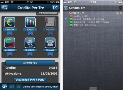 Credito per Tre 4.0 disponibile su App Store