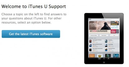 Apple apre il sito di supporto per iTunes U