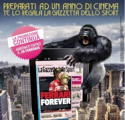 La Gazzetta regala il Cinema agli abbonati della versione digitale