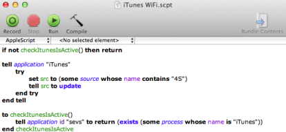 AppleScript al nostro servizio per sincronizzare automaticamente via Wireless iPhone,iPod ed iPad – Guida SlideToMac