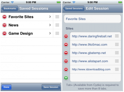SessionFiend, un tweak per ripristinare i tab in Safari – Cydia