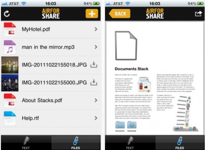 AirForShare, il servizio gratuito per condividere file tra Mac e iPhone
