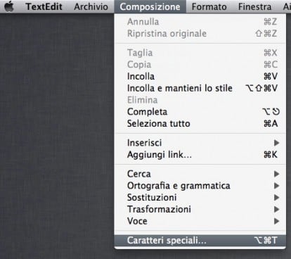 Come inserire i caratteri speciali nel testo – Guida