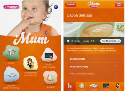iMum, la prima applicazione della Plasmon dedicata a mamme e papà