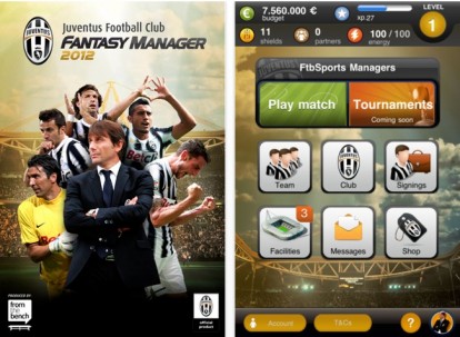 Juventus Fantasy Manager 2012: vesti i panni di Conte in un gioco gratuito per iPhone